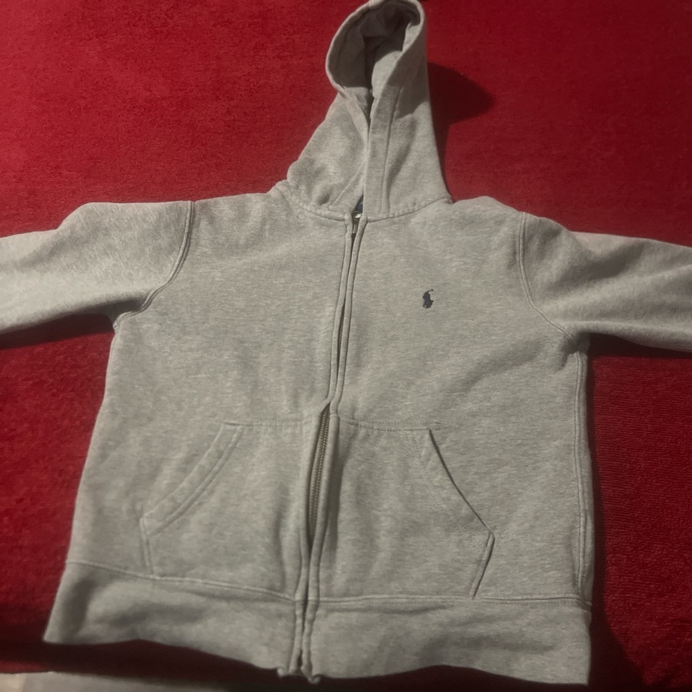Polo by Ralph Lauren Light Gray Kids Hoodie